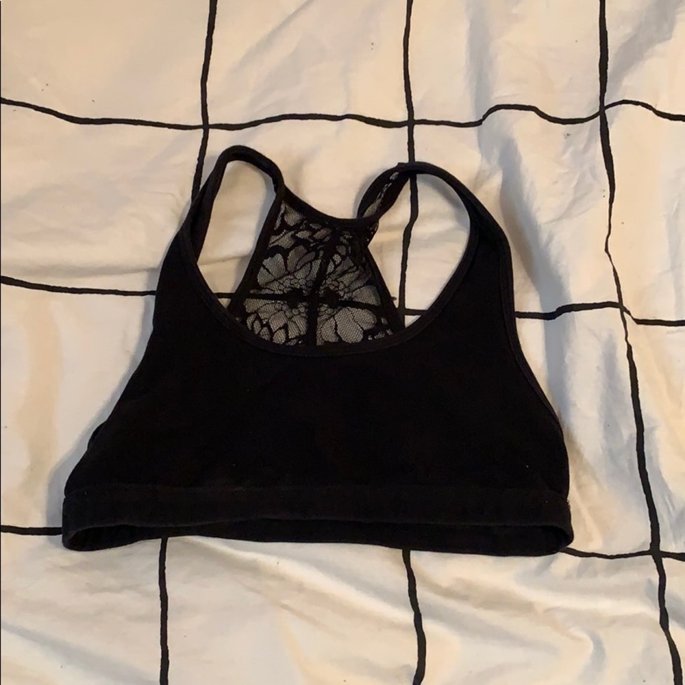PINK lace back bralette!